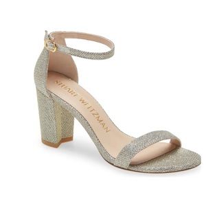 STUART WEITZMAN NearlyNude Ankle Strap sandals size 7 $475